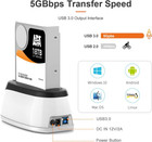 Hard Drive  Rgb External Enclosure  5gbps Sata To Usb   3 Adapter Reader Docking