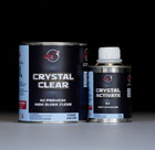 Crystal Clear 4 1 Automotive 2k High Gloss Quart Size Clearcoat Kit W hardener 