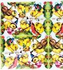 Easter Chicks Embossed Vintage Die Cut Anthropomorphic Scrap Pzb Germany  1253