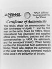 Nasa Apollo 11 Foot Prints 50th Anniversary Lapel Pin Contains Flown Command    