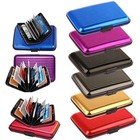 Women Men Id Credit Card Holder Wallet Aluminum Metal Pocket Case Rfid Blocking