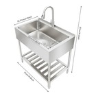 Stainless Steel Utility Sink Commercial Restaurant Laundry Sink Kitchen Sink New