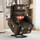 Oversized Power Lift Massage Heat Recliner Chair For Elderly Electric Lift Chair