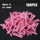 Lot 22-16awg Pink Heat Shrink Wire Butt Connectors Waterproof Splice Terminals