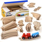 52-piece Wooden Train Track Lot Railway Set Thomas The Train Brio Accessories