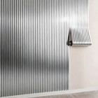 Self-adhesive 3d Wall Decal-3d Grid Wallpaper  Silvery Mirror Stripes Wall Panel