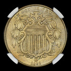 1866 Shield Nickel     Ngc Unc Details     5c Coin With Rays Bu Ms    trusted   
