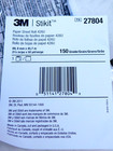 3m Stikit  27804 Adhesive Sand Paper Roll 426u  2-3 4  In X 50yd  150 Grit  hr 