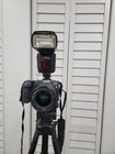 Canon Eos R Digital Camera Lot W  Lenses  Flash   Tripod  For Canon