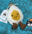 Jellycat Boiled Egg Bag Charm Amuseable Plush Keychain Cute Funny Gift Toy -nwt