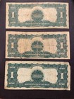1899  1 Black Eagle One Dollar Note     Large Silver Certificate Rare    
