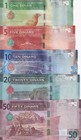 Jordan Set 5 Unc 1 5 10 20 50 Dinars 2022   2023 P 39 40 41 42 43 New Design