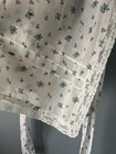 Vintage Handmade Floral Apron Cotton Lace Trim