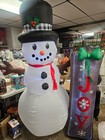 Gemmy 7ft Snowman W  Led Joy Sign Christmas Inflatable