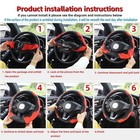 15  Car Steering Wheel Cover Carbon Fiber Pu Leather Anti Slip Universal Suv Tru