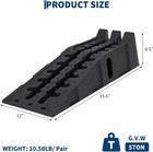 2 Pack Heavy Duty Car Ramps For Oil Changes 6 7  High Lift Service Ramp Non-slip