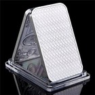 Scottsdale Silver 999 Fine Silver Plated One Troy Ounce Bar Bullion In God Coin