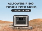 Allpowers 1800w  3000w Peak  Power Station   100w Solar Panel Kit Lfp Battery
