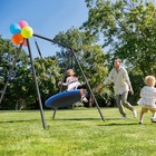 440lbs Metal Swing Set Playground Heavy Duty Frame Kids Backyard Outdoor Playset