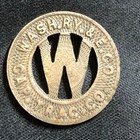 1920s Vintage Washington  Dc -  one Fare In The Dist  Of Col  2  Token - Vf