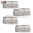 Durable Stainless Steel 4  Deep Hotel Pans With Lids - 4 Pack