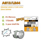 10 Pcs Lithium Battery 1 55v Lr44 Ag13 Lr11 Button Cell Watch Calculator Long