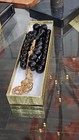 Black Tesbih Prayer Misbaha Natural Rosary Vintage 35 Beads