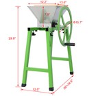 Fruit Crusher Aluminum Grinding Teeth  Flywheel   Stand 7l Manual Juicer Grinder