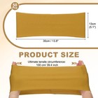50 Pcs Spandex Chair Sashes Bows With Slider Buckle  Old Gold