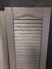 Homeside Raised Panel Vinyl Shutter  1 Pair  12x55 Musket Brown