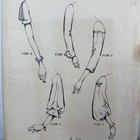 Vtg Ff 1940s Post Wwii Era - Distinctive Originator Patterns  393 Sleeve Design
