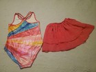 Girls Gymnastics Tumbling Dance Leotard Sleeveless Pink Skirt Size 8