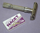 Vintage Gillette Fatboy Adjustable 1-9 Double Edge Safety Razor G2 1961 W blades