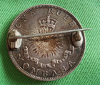1888h Imperial British East Africa Company Silver Mombasa One Rupee Coin badge