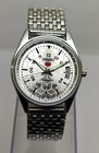Refurbished Automatic Men   s Watch Day Date   Classic Vintage Style   Steel Strap