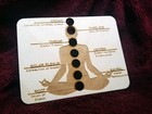 Wooden Chakra Healing Board W  Engraved Reiki Chart For Crystal Energy Healing