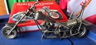 Hand Crafted  Collectible Motorcycle Model Sculpture - Metal Art -