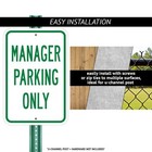  2 Pack  School Parking Sign Reserved For Faculty And Visitors   12  X 18  He   