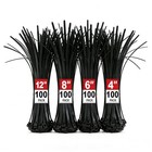 Zip Ties Assorted Sizes 4 6 8 12 Inch  400 Pack  Black Cable Ties  Uv Resistant