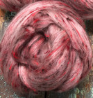 Pink Blend Top Roving Spinning Felting Merino Wool  6 Oz Bag