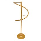 Modern Spiral Rotating Clothing Rack  Free Standing Heavy Duty Garment Rack Gold