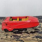 Vtg 1957 Bandai Messerschmitt Kr200 Red Japanese Tin Litho Friction 3-wheel Car