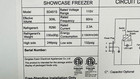 Nsf 50  Gelato Ice Cream Freezer Display Case Chest Freezer W  Sneeze Guard