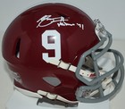 Bryce Young Autographed Speed Mini Helmet University Of Alabama Heisman 21 Jsa