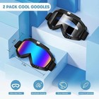 Dirt Bike Goggles 2 Pack - Motorcycle  Atv  Riding  Ski Glasses