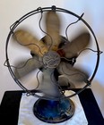 Ge Six Blade Fan Antique  Works  18    High 13    Cage - 1901 Patent Date