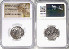 Alexander The Great Ngc Vf tetradrachm Amphipolis  Macedon Coin Herakles zeus