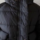 Gymphlex Down Hooded Short Jacket Quilted Outerwear Size 14 Black 25aw