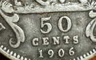 1906 East Africa   Uganda 50 Cents  Silver Vf