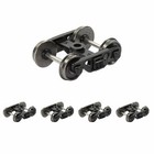 4pcs Ho Scale 1 87 Roller Bearing Truck 36  Metal Dc Wheels 3-springs Bogies